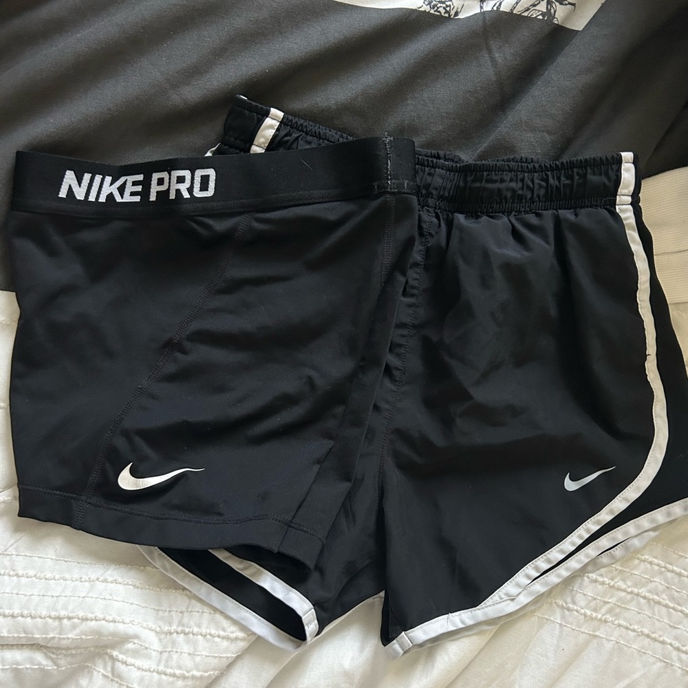 Nike Pros With Nike Loose Shorts